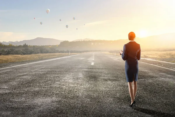 Başarı için yolda. Karışık teknik