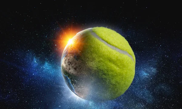 Grande gioco di tennis — Foto Stock