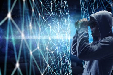 Adam hoody. Karışık teknik