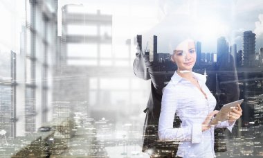 Modern iş moda bu. Karışık teknik