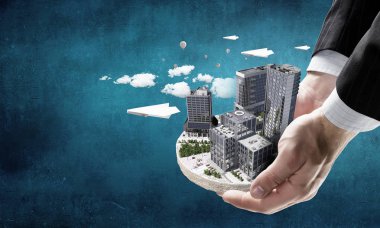 Endüstriyel yapı kavramı. Karışık teknik