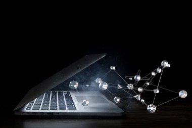 Sosyal bağlantı ve ağ. Karışık teknik