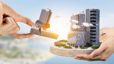 Endüstriyel yapı kavramı. Karışık teknik