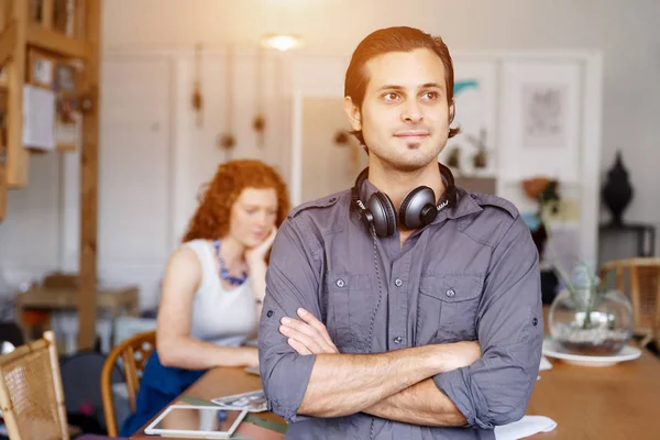 Portrait of young man in office — Stock Photo, Image