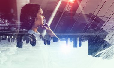 Modern yaşam tarzında. Karışık teknik