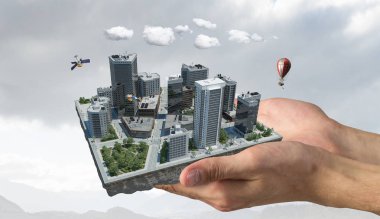 Endüstriyel yapı kavramı. Karışık teknik