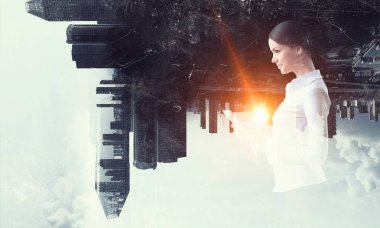 Modern iş moda bu. Karışık teknik