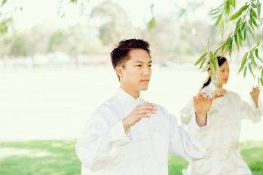 İnsanlar Park Thai chi