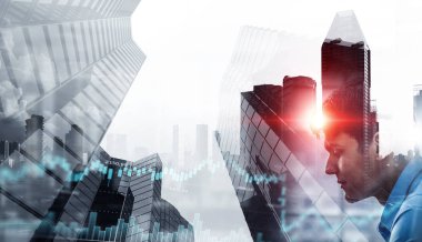 Modern iş yaşam. Karışık teknik