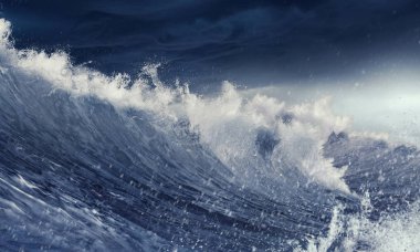 Dalgalar buz parçası