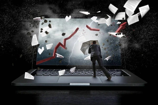 Internet ve siber kavramı. Karışık teknik