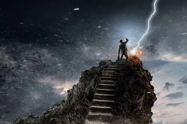 Kavramı başarı ve hedef ulaşmak. Karışık teknik