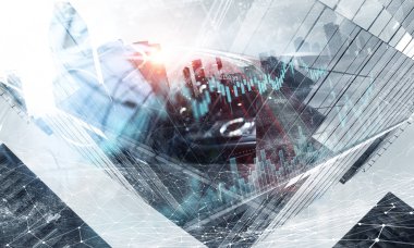 Zarif araba kapatma. Karışık teknik