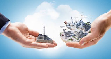 Endüstriyel yapı kavramı. Karışık teknik