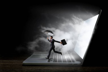 Internet ve siber kavramı. Karışık teknik