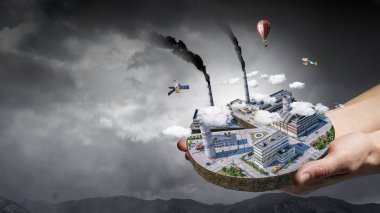 Onun yeni geliştirme projesi. Karışık teknik