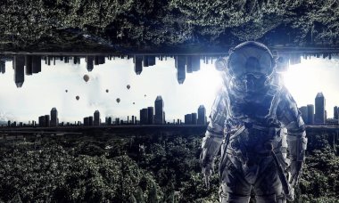 Uzay adamı serüveni. Karışık teknik