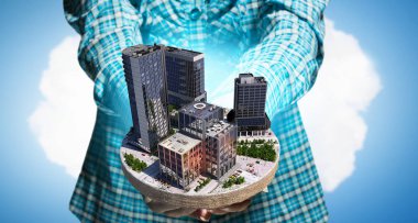 Endüstriyel yapı kavramı. Karışık teknik