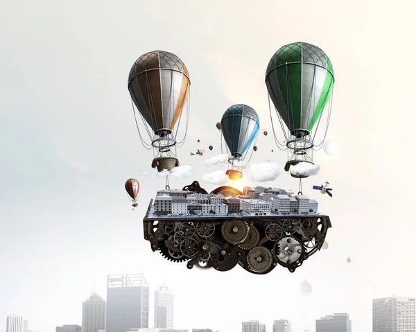 Şehir geliştirme projesi. Karışık teknik