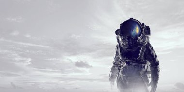 Uzay adamı serüveni. Karışık teknik