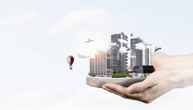 Endüstriyel yapı kavramı. Karışık teknik