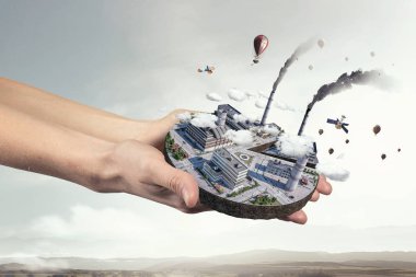 Onun yeni geliştirme projesi. Karışık teknik