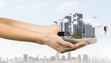 Endüstriyel yapı kavramı. Karışık teknik