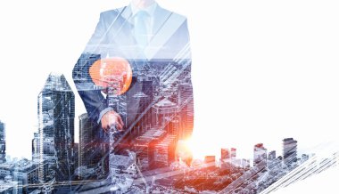 Mimar adam ve onun projesi. Karışık teknik