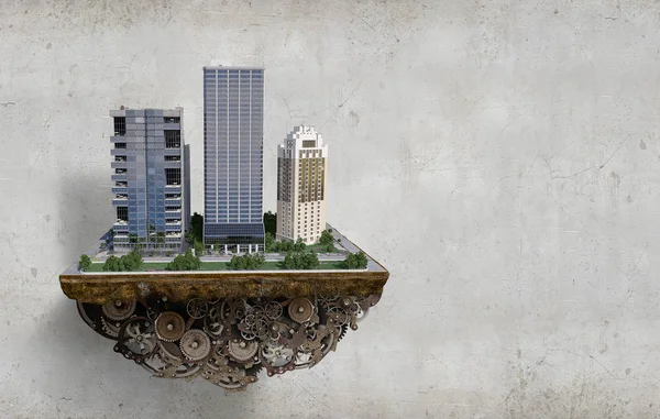 Modern şehir kavramı. Karışık teknik