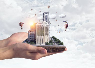 Kentsel inşaat geliştirme. Karışık teknik