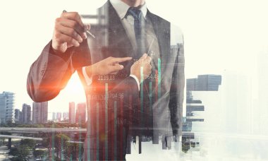 İşadamı beraberlik diyagramları. Karışık teknik