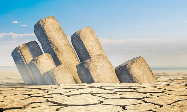 Fondo seco del desierto —  Fotos de Stock