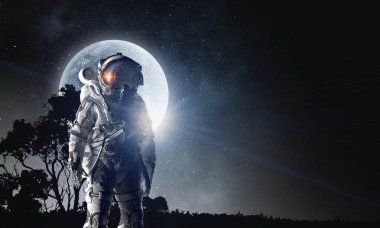 Takım astronot, uzay adamı. Karışık teknik
