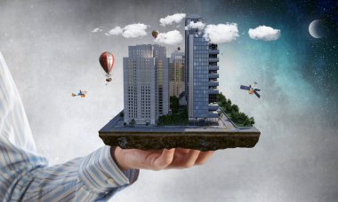 Kentsel inşaat geliştirme. Karışık teknik