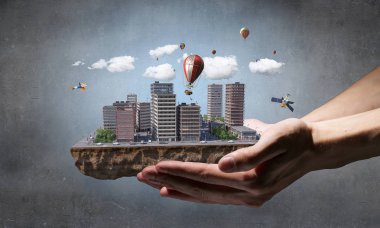 Kentsel inşaat geliştirme. Karışık teknik