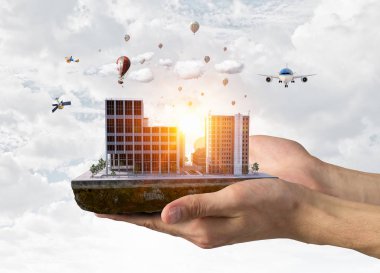 Kentsel inşaat geliştirme. Karışık teknik