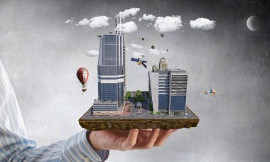 Kentsel inşaat geliştirme. Karışık teknik