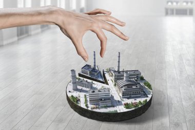 Endüstriyel yapı kavramı. Karışık teknik