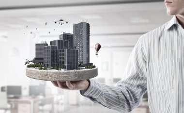 Endüstriyel yapı kavramı. Karışık teknik