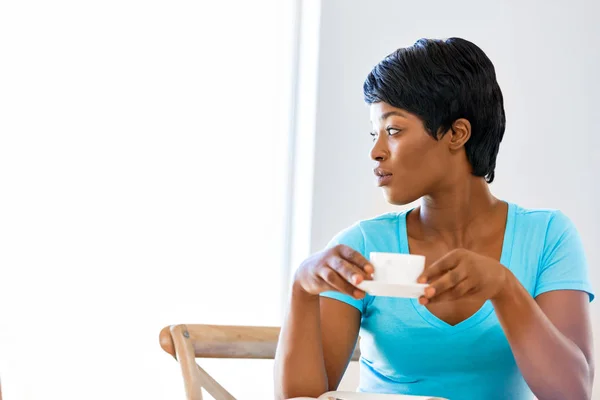 Beautiful woman portrait indoors — Stock Photo, Image