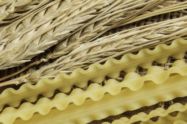 Yakın sarı makarna