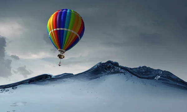 Globo de aire en el mar — Foto de Stock