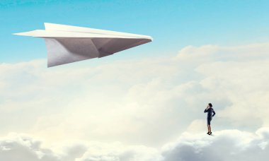 Özgürlük hissi. Karışık teknik