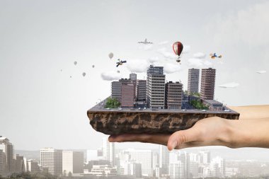 Kentsel inşaat geliştirme. Karışık teknik