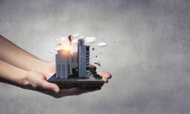 Kentsel inşaat geliştirme. Karışık teknik