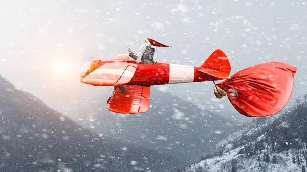 Santa komt — Stockfoto