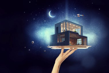 İç senin hayalini gerçekleştirmek. Karışık teknik