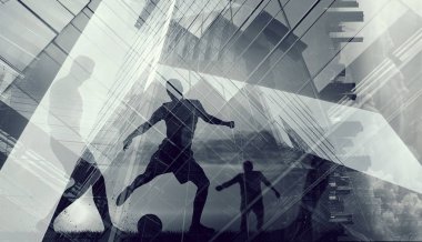futbolcular Silhouettes