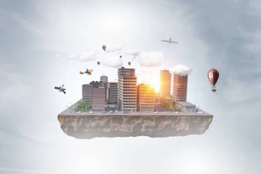 Kentsel gelişim projesi. Karışık teknik