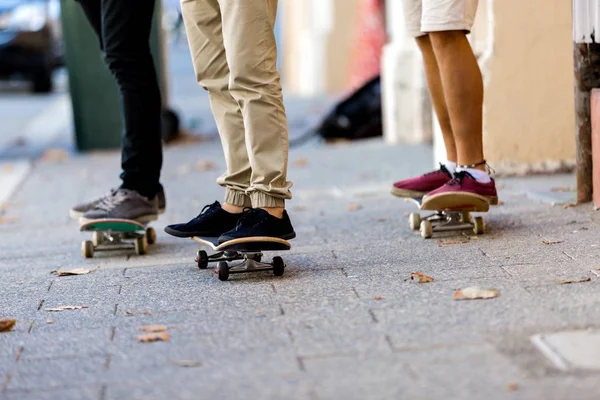 거리에 스케이트 보드 — 스톡 사진